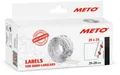 Meto Etiketten für Handauszeichner (29x28 mm, 3-zeilig, 3.500 Stück, weiß, permanent haftend, für Meto, Contact, Sato, Avery, Tovel, Samark etc.)