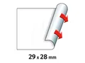 METO 30007372 - Preis-Etiketten, 29x28 mm, permanent, weiß, 3500 Stück