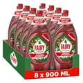Fairy Ultra Konzentrat Granatapfel Handgeschirrspülmittel 8x900ml mit effektiver Formel für sauberes Geschirr, beeindruckende Fettlösekraft
