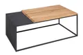 Couchtisch Holz Metall 100 x 55 x 40 cm (LxBxH) Modern Sofa Wohnzimmer Tisch