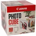 CANON Plus Glossy II PP-201 Photo Cube pink Fotopapier hochglänzend weiß, 13x13cm, 265g/m2, 40 Blatt