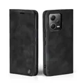 Handy Hülle für Xiaomi Redmi Note 12  Klapp Magnet Smartphone Cover Case Schwarz