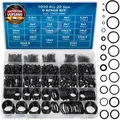 Gummi-O-Ringset 22 Größen für Wasser und Industrie - Hitzebeständig, Lebensmitte