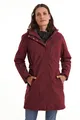 killtec Damen Funktionsparka/Parka mit abzippbarer Kapuze KOW 165 WMN PRK, weinrot, 50, 37726-000