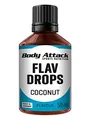 Body Attack Flav Drops®, 2 x 50 ml, Coconut, Aromatropfen für Lebensmittel, zuckerfreie Flavour Drops ohne Kalorien, vegan & Qualität Made in Germany