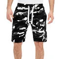 Finchman 21E3 FM191 Herren Baumwolle Sweat Shorts Camo Grey L