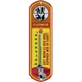 LANOLU Thermometer Feuerwehr Vintage Wandthermometer Innen Außen Deko Geschenk 8x28 cm