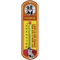 LANOLU Retro Thermometer Feuerwehr, Feuerwehrmann Geschenke für Männer, Geschenkideen für Männer, Feuerwehr Deko Schild, analog 8x28cm