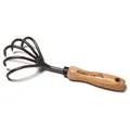 Grubber geschmiedet - mit 5 Zinken und Eschenholzgriff mit 14 cm Länge - Krumpho