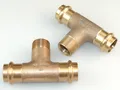 2x VIEGA SANPRESS T-STÜCK 22 MM x 3/4" AG x 22 MM PRESSFITTING PROFIPRESS 194123