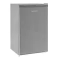 TELEFUNKEN Kühlschrank ohne Gefrierfach, Freistehend, 90 L Gesamt-Nutzinhalt, Kühlschrank klein mit Gemüsefach & 3 Ablagen, Temperaturregelung, LED Innenbeleuchtung, silber, CF-31-121-S