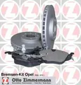 ZIMMERMANN Bremsenset Vorne für OPEL Corsa D Schrägheck (S07) ZAFIRA B (A05)
