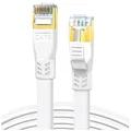 CAT8 Ethernet Kabel 10m Flach 40Gbps 2000MHz RJ45 Gigabit LAN Kabel