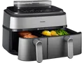 PHILIPS NA555/00 Steam Airfryer 5000 Series Dual Basket 9L Kapazität (3L+6L) Dampfgarer & Heißluftfritteuse