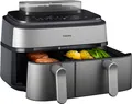 PHILIPS NA555/00 Steam Airfryer 5000 Series Dual Basket 9L Kapazität (3L+6L) Dam