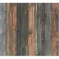 Profhome Vinyltapete 908612-GU Landhaus Tapete Holzoptik matt braun grau 5,33 m2, glatt, Antikoptik, matt, naturalistisch, Holz-Optik, (1 Rolle, 5,33 qm), Vinyltapete auf Vliesbasis, braun, grau braun 0.53 m x 10.05 m