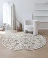 the carpet Teppich Mila, rund, Höhe: 8 mm, moderner Wohnzimmer Teppich elegant glänzender Flor