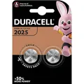 DURACELL Knopfzellen CR2025 Lithium 3,0 V, 2 St.