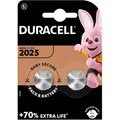 Hückmann - Batterie Knopfzelle Lithium 3V D2025-B2 (Bli.2) CR2025 Duracell