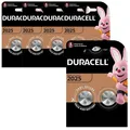 5x Duracell Knopfzelle Lithium CR 2025 DL2025 3V Batterien 2er Blister