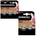 3x Duracell Knopfzelle Lithium CR 2025 DL2025 3V Batterien 2er Blister
