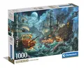 Clementoni - 39777 Kollektion – Pirates Battle – 1000 Teile – Puzzle für Erwachsene, Abbildung von Paolo Barbieri, Made in Italy