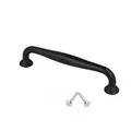 Möbelgriff Schubladengriff schwarz matt Serie UZ70 Schrankgriff Türgriff Zamak (96mm)