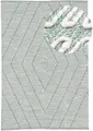 carpetfine Teppich Kelim Durry, auch als Läufer, rechteckig, Höhe: 5 mm, geometrisch, Hoch-Tief Effekt, handgewebt, reine Baumwolle, Fleckerl