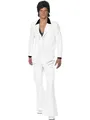 Smiffys 70s Suit Costume, White Halloween und Karneval