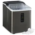 Klarstein Eiswürfelmaschine für Zuhause Camping Gastro, Schnelle Mini Eiswürfelmaschine Klein, Profi Eismaschine für Große Kleine Klare Eiswürfel, Selbstreinigend mit 1,5L Eiswürfelbehälter, 12kg/24h