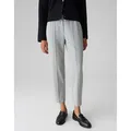 OPUS Schlupfhose MYHA ICONIC aus leichtem Viskosemix Mid Rise, Ankle, meliertes Muster grau 34
