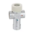 Caleffi 520440 Thermomischer Einstellbar 40 - 60°C 1/2 Zoll Verchromt, Messing-Gehäuse