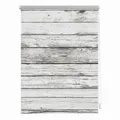Lichtblick Rollo, Klemmfix, 60x150 cm, Bretter Vintage, weiß - weiss