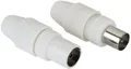 Hama Koax-Set, Stecker/Kupplung Koaxial-Stecker