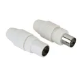 Hama Koax-Set, Stecker/Kupplung, klemmbar (00205212) Audio- & Video-Kabel