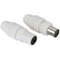 Hama Koax-Set Stecker/Kupplung Schwarz