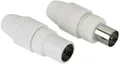 Hama Antennenstecker und Adapt Koax-Set, Stecker/Kupplung