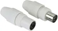 Hama Koax Set 205212 Stecker Kupplung klemmbar 0,5 bis 1,1 mm B Ware