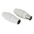 Koaxial-Set, Stecker/Buchse, abschließbar