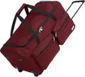 MONZANA® Reisetasche mit Rollen 85 Liter Volumen Trolley Funktion Teleskopgriff 70x36x34cm Standfüße XL Groß Weichgepäck Reisegepäck Gepäcktasche