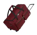 monzana Reisetasche (1-tlg), mit Rollen 85L Trolley Teleskopgriff Rot Groß XL Gepäcktasche