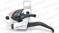 Shimano ST-TX800 Tourney TX STI lever, 3-speed, silver, left hand