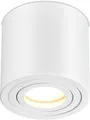 lambado® LED Aufbauleuchte für Feuchtraum/Deckenstrahler Set inkl. 230V 5W GU10 Spots - Wasserschutz für Bad & Außen - Aufbaustrahler IP44 in weiss