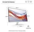 HP Series 5 31,5-Zoll-Monitor FHD -Serie 5 – 532sf, 80 cm (31.5"), 1920 x 1080 Pixel, Full HD, LCD, 7 ms, Silber