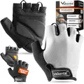 Valkental® - Fahrradhandschuhe mit Gel Polsterung | Griffig & Atmungsaktiv | Fahrrad Handschuhe Herren & Damen | Fingerlose Radhandschuhe - MTB/Rennrad/Trekking | Handschuhe Fahrrad Kurz & Leicht