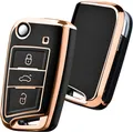 Car Key Case VW, VW Golf 7 Key Case, Key Box Cover for VW Polo, Skoda, Tiguan...