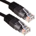 kenable Schwarz Netzwerk Ethernet RJ45 Cat-5E UTP Patchkabel LAN Kupfer Kabel Anschlusskabel 5 m [5 Meter/5m]