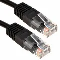 Schwarzes Netzwerk Ethernet RJ45 Cat-5E UTP PATCH LAN Kupferkabel 5m