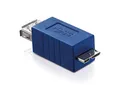adaptare 42404 USB 3.0-Adapter Micro-USB-Stecker auf USB-Buchse Typ A blau