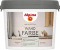 Alpina Bad & Küche Wandfarbe – matte Innenfarbe für Feuchträume, hohe Deckkraft & tropfgehemmt, streichfertige Wand- und Deckenfarbe für Bad & Küche – 2,5L (Magnolie)